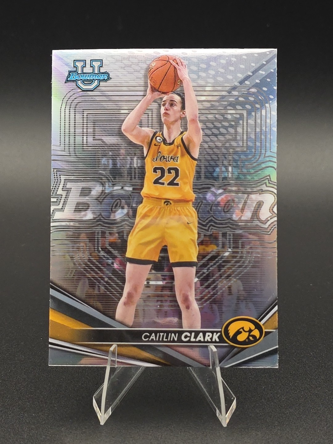2022 Bowman University Best #50 Caitlin Clark Refractor