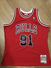 Dennis Rodman 97- 98 Michell Ness Hardwood Classic Chicago Bulls