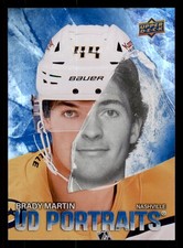 2025-26 Upper Deck UD Portraits #P-41 Brady Martin Nashville Predators