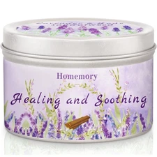 Homemory Healing And Soothing Soy Candle~Lavender&JadeSandalwood ~Smells Amazing