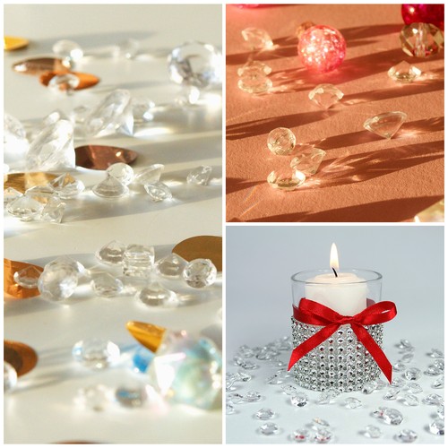 6000Pcs Acrylic Wedding Diamonds 4mm Table Crystals Confetti - Picture 6 of 7