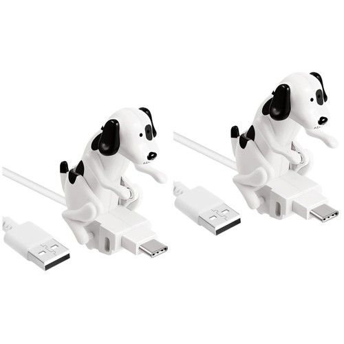 2 Count Creative Puppy Charging Cable Pd Usb Dog Phone Charger That Moves Type - 第 1/12 張圖片