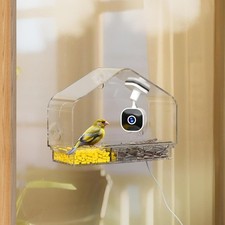Smart Window Bird Feeder Camera 2K HD AI Bird Watching Feeder USB Powered