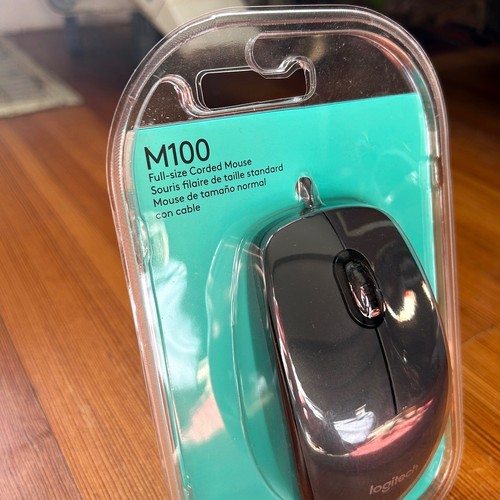 Logitech M100 Full Size USB Corded Optical Mouse for Mac/PC, Right or Left Hand - Picture 5 of 15