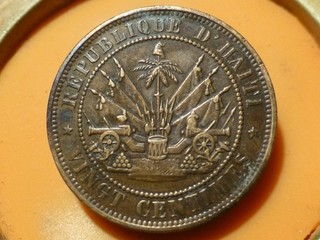 HAITI 20 CENTIMES 1863 RARE & TRES RARE QUALITE SUP !