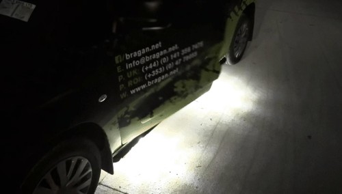 Black SideBars + AmberLED + DownLight For Ford Transit Tourneo Connect LWB 2014+ - Picture 3 of 5