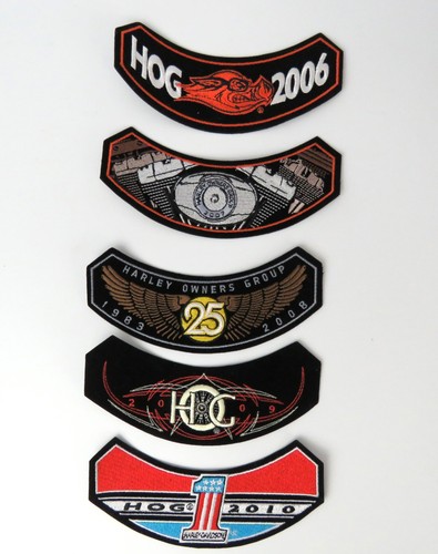 Harley Davidson PATCH HARLEY Owners Lot of 14 Group HOG Rocker Patch Brand Set 2 - Picture 3 of 7