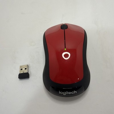 Logitech M310 Wireless Optical Ambidextrous Mouse Red Flame Tested Works