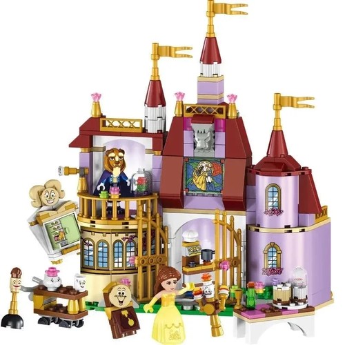 Kawaii Principessa Castello Magico Set Sirenetta Frozen Elsa Blocco Costruzioni - Foto 9 di 27