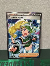 Pokémon TCG Emcee's Hype Holo Card 220/182 Sv10: Destined Rivals