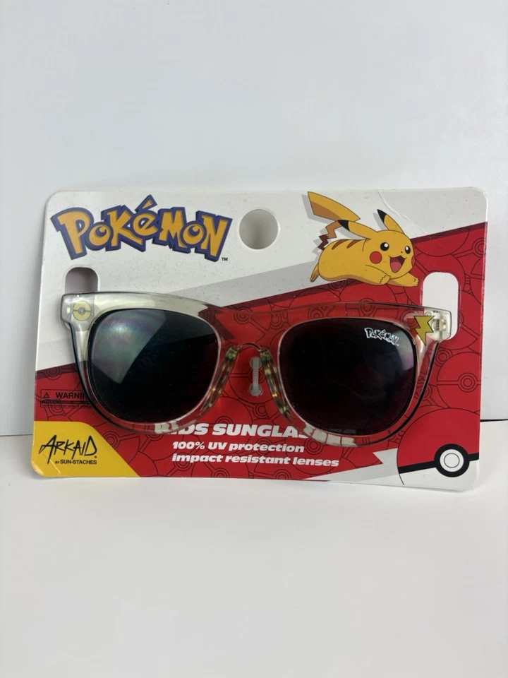 Pokemon Black Wayfarer Kids Sunglasses New! - Image 2 of 4