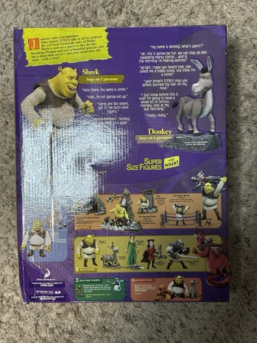 Shrek 12” TALKING DONKEY 6 Phrases NEW NIB 2001 McFarlane Toys Super Size - Bild 4 von 6