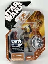 Star Wars C-3PO Battle Droid Head 30th Anniversary Saga Legends 2007 Coin MOC