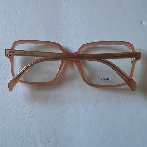 CELINE CL500761 074 SQUARE EYEGLASS FRAMES PINK/BLUSH NEW - Picture 2 of 16