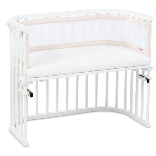 Babybay Nido Mesh Royal adecuado para modelo original, beige puntos brillantes gol - Imagen 5 de 10