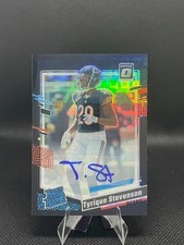 2023 Optic #219 Tyrique Stevenson Black Pandora Prizm  AUTO RC Rated Rookie /25
