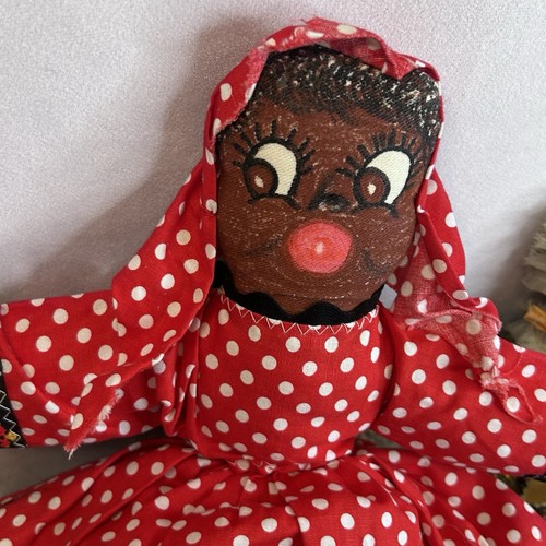 2 Vintage Topsy Turvy Reverse Stoffpuppen Spiel Stoffpuppe selbstgemacht - Bild 6 von 12