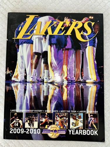2009-2010 Los Angeles Lakers 50 Years Official Yearbook. Photos Fan Collectible!