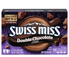 NEW Swiss Miss Double Chocolate Hot Bits Cocoa Mix | Limited Edition, 7.08oz