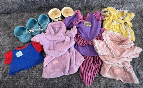 Cabbage Patch Kids Doll Clothes Mixed Lot, robes, sneakers, shirt, outfit -used
