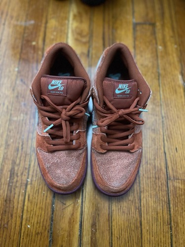 Nike SB Dunk Low Mystic Red Pro PRM Mens Size 10 Pre Owned - Picture 4 of 7