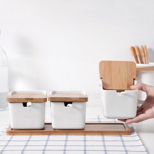 Spice Jar Airtight Food Storage Containers Canisters with Lids Condiment Jars - Picture 10 of 12