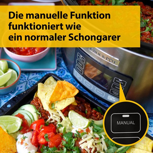 Crock-Pot TimeSelect Schongarer 5,6L Elektrischer Slow Cooker DEFEKT für Bastler - Bild 6 von 10