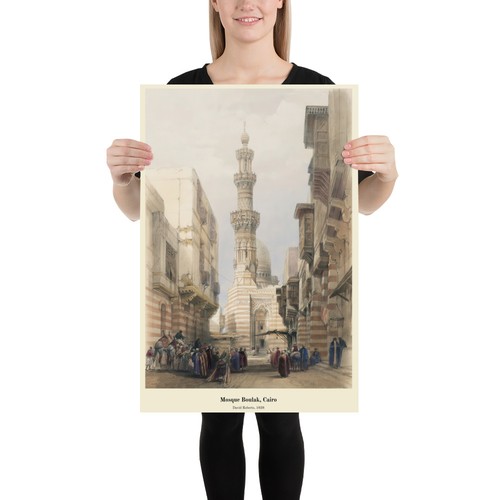 Moschee Boulak - Kairo Ägypten 1838, David Roberts • Kairo Wandplakat - Bild 12 von 13