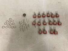 16X Red 3 Pin 3 Position ON-OFF-ON SPDT Mini Momentary Toggle Switch MTS-123 AC