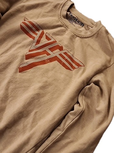 Van Halen Herren Medium M Beige World Tour Rundhals Sweatshirt  - Bild 2 von 5