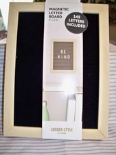 Magnetic Letter Board (8” x 6”), 145 Letters/Symbols Included Locker Style New