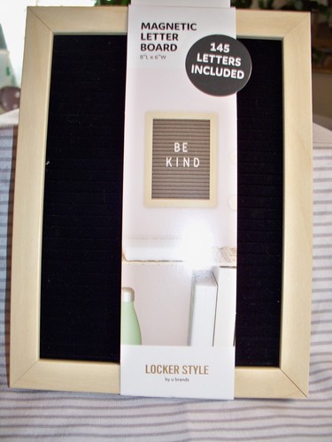 Magnetic Letter Board (8” x 6”), 145 Letters/Symbols Included Locker Style New - Picture 1 of 3