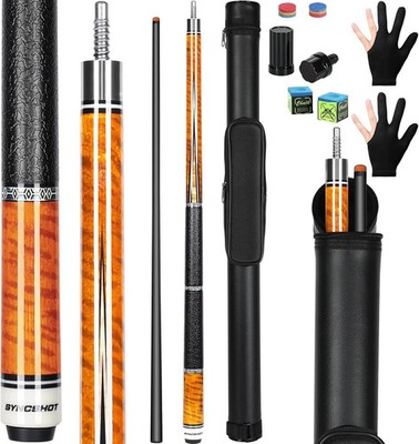Carbon Fiber Pool Cue Stick 58'' Professional Pool Sticks for Adults Full Carbon