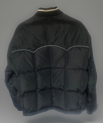 Vintage 70s COMFY Goose Down Black Jacket USA Made 80s Unisex L Nylon Coat EUC - Picture 14 of 14