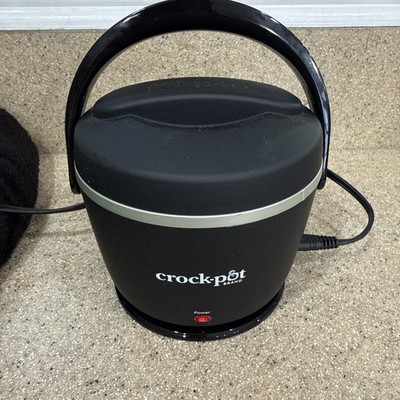 Crockpot Lunch Crock Food Warmer Black Portable Electric Lunch Box CPSCLC20