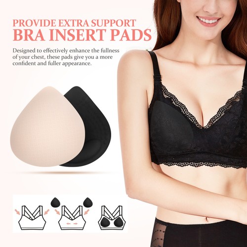 2 Paia Reggiseno Paia Donna Inserti Rimovibili Coppa Coppe Abito da Sposa - Foto 2 di 11