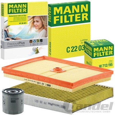 MANN  INSPEKTIONSPAKET passend für AUDI A1 GBA SEAT IBIZA 5 SKODA SCALA  POLO 6