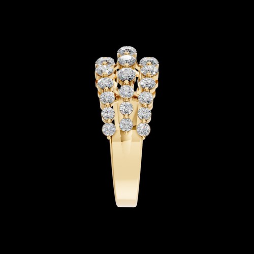 1.45 Ct Lab Grown Round Diamond Cocktail Ring 14K White Gold Jewelry for Women - 第 12/15 張圖片