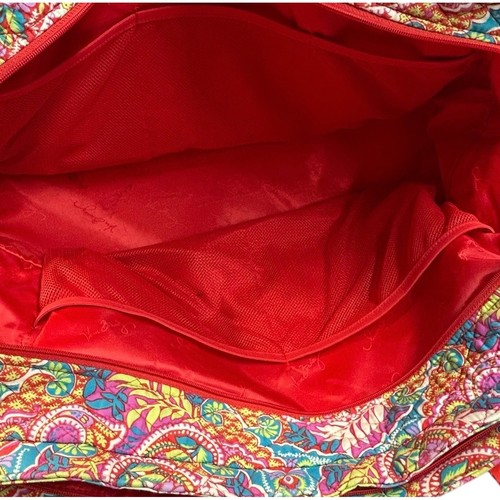 Vera Bradley Paisley Print Quilted Tote Bag Travel Carry On - Picture 14 of 14