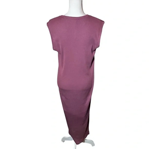 Splendid Raine Ribbed Maxi Dress Medium Side Slit Sleeveless Classic Casual NWT - Picture 7 of 16