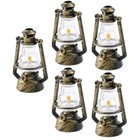 5 Pcs Mini Lämpchen Miniatur Licht Kerosin -Laterne Kerosinlampe