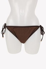 Michael Kors Mujer Bañador T. 38 (M) Marrón NUEVO Parte Inferior Bikini Pantalón Verano