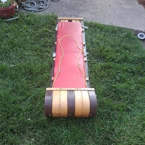 1 Vintage Family Paris Toboggan Sled 72"18"10" Handmade Rare