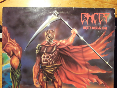 CANCER death shall rise lp first press in vg+ conditions - Imagen 2 de 24