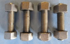 Stainless Stud Bolts 5/8 in x 3.25 Full Thread A193 B6  Two Nuts Set of 4