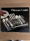 Leonard Silverplated Flatware Caddy /Acrylic New In Box