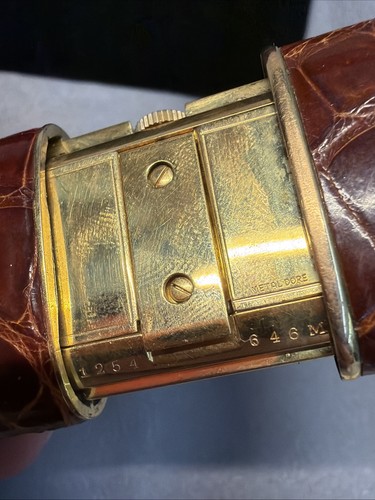 Orologio Vintage Movado Ermeto Borsa Manuale Tono Oro e Pelle B104 - Foto 6 di 12