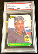 1987 LEAF #219 BARRY BONDS PSA 5 ROOKIE RARE VERSION - WE COMBINE SHIPPING