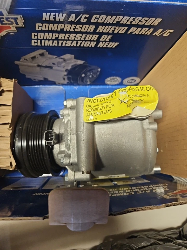 AC Compressor for Ford Expedition Lincoln Navigator 5.4L 2007-2014 - Image 3 of 4