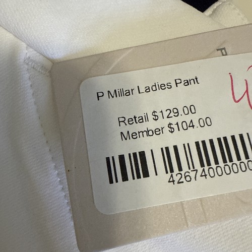 Pantalone tecnico Peter Millar LA22EB50 donna dinamite TG 6 GOLF bianco NUOVO NUOVO CON ETICHETTE - Foto 4 di 7